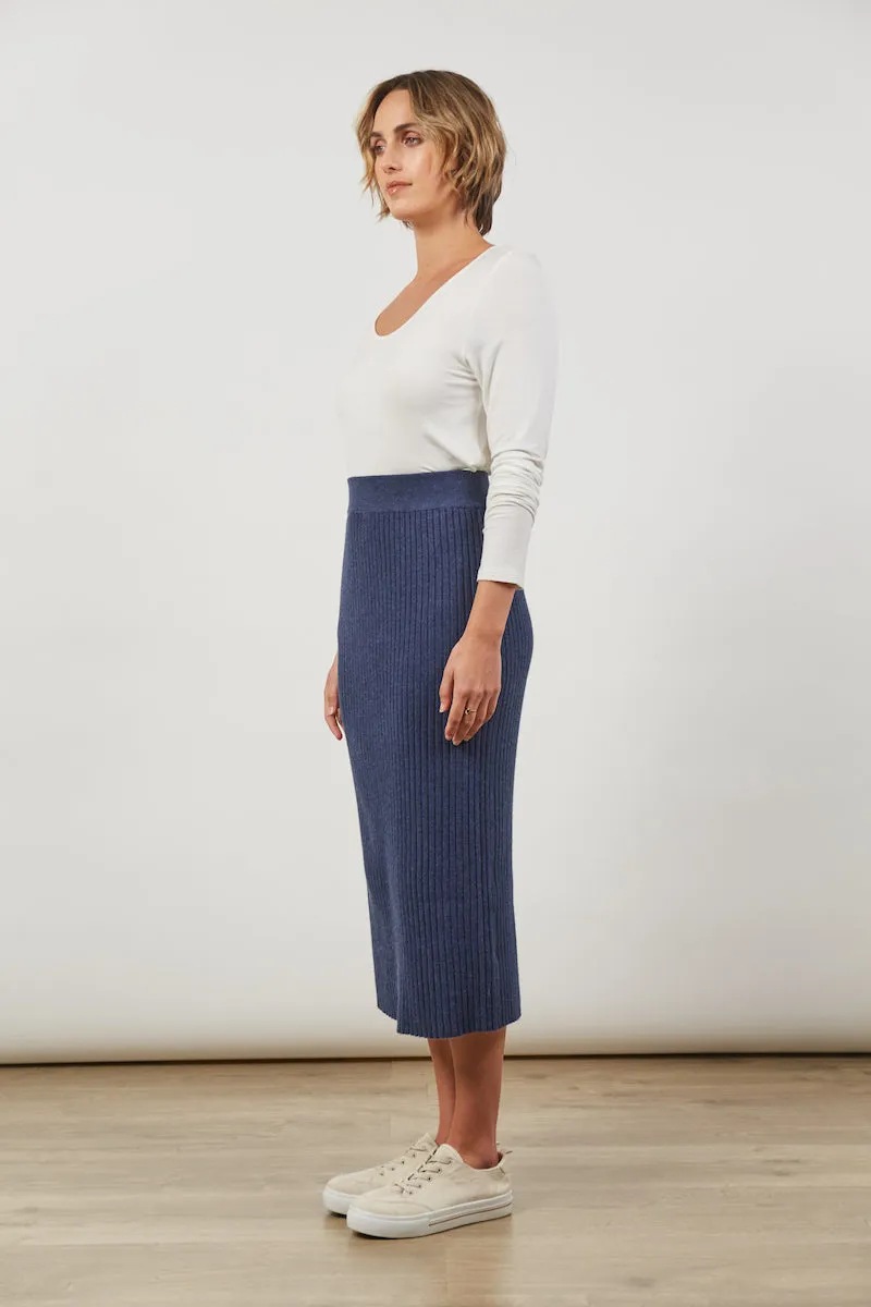 Skyline Knit Skirt, Twilight