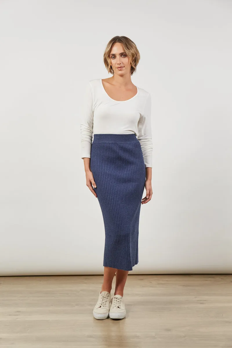 Skyline Knit Skirt, Twilight