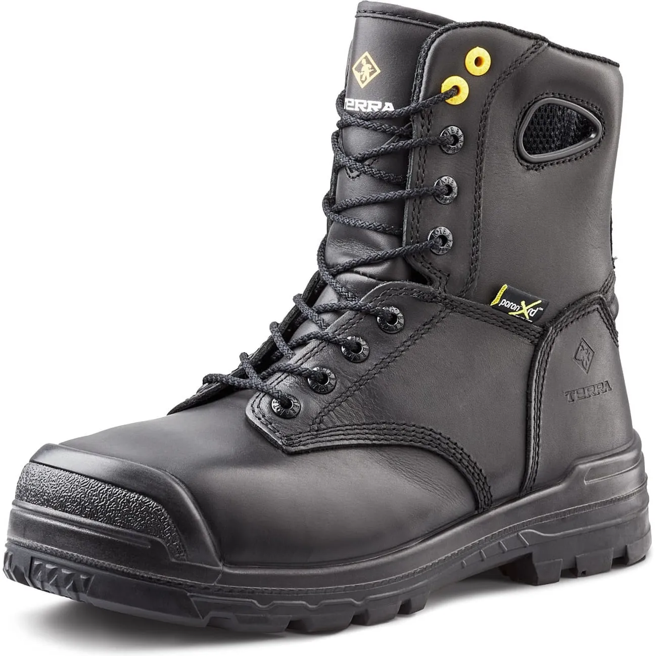 Terra Men's Paladin 8" Comp Toe WP Met Guard Work Boot -Black- R2988B