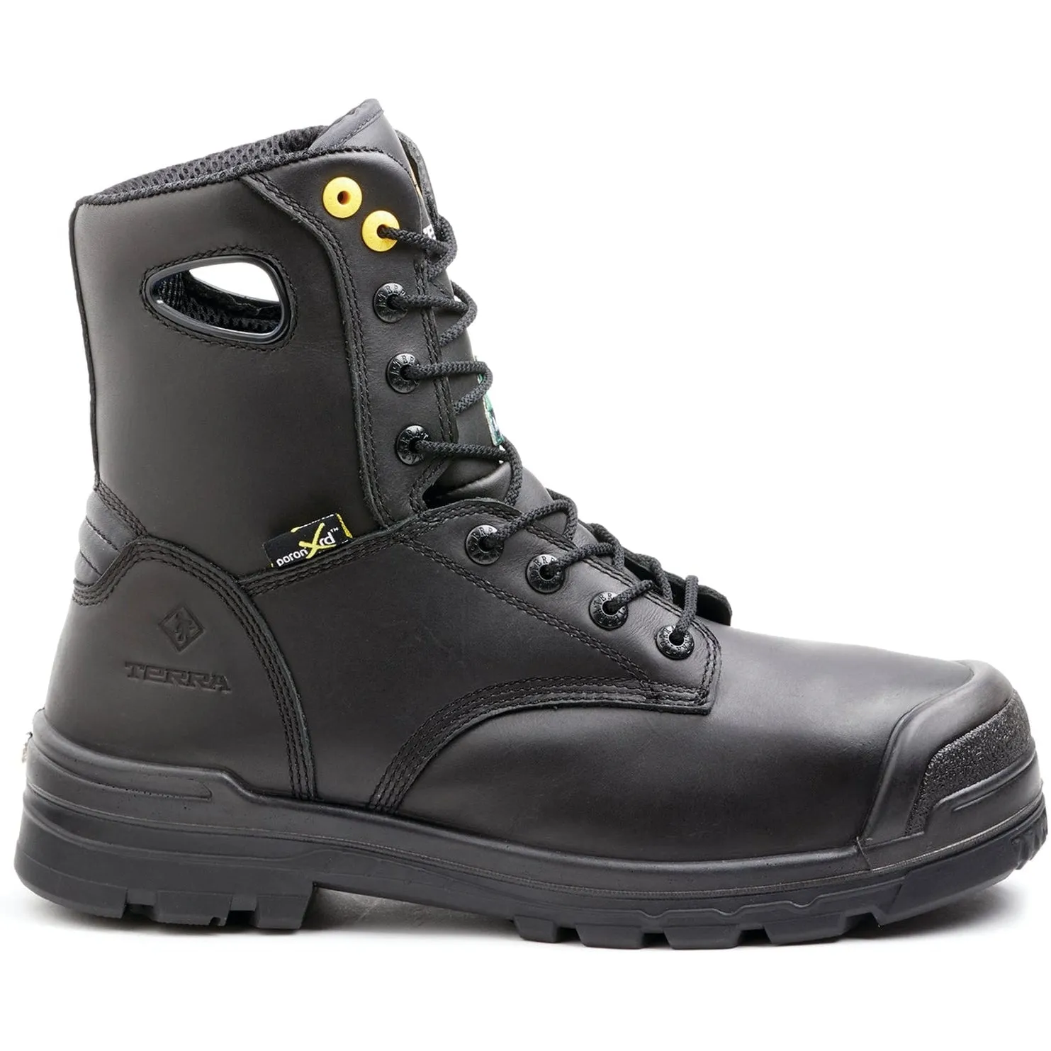 Terra Men's Paladin 8" Comp Toe WP Met Guard Work Boot -Black- R2988B