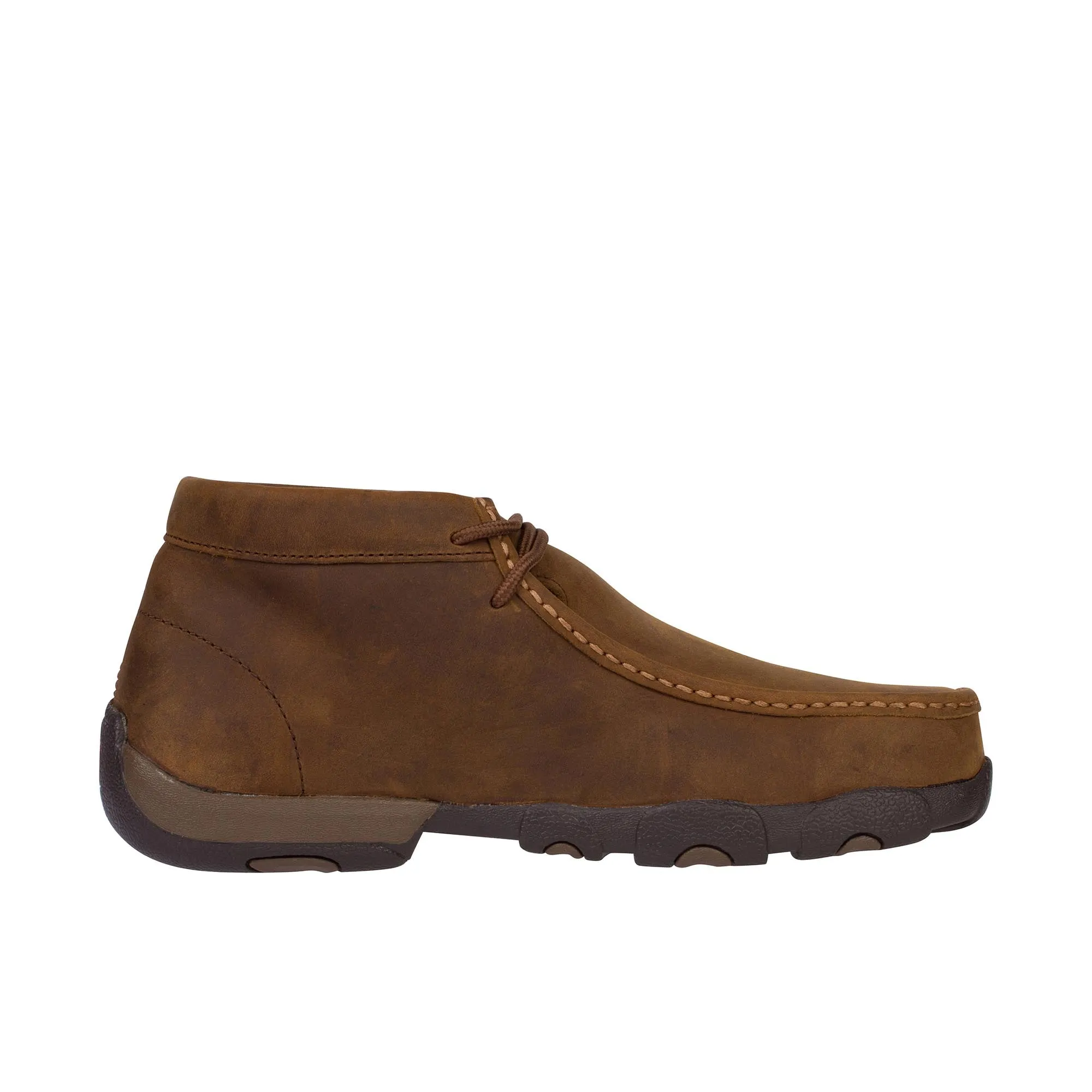 Twisted X Work Chukka Driving Moc Steel Toe Distressed Saddle